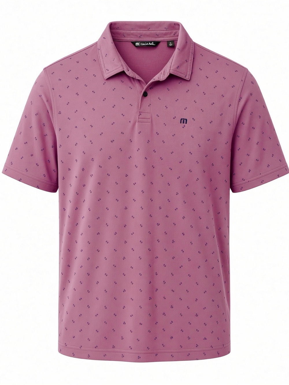 Travis Mathew Lilac Micro-Print Polo men’s size XL